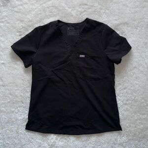 Catarina One-Pocket Scrub Top™ - black